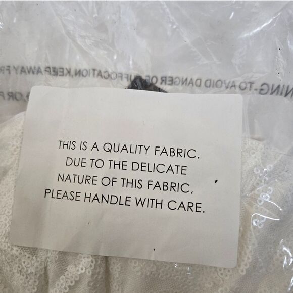 NEW Lulu's Know Your Worth white sequin thick strap square neck mini dress XL - Picture 10 of 14